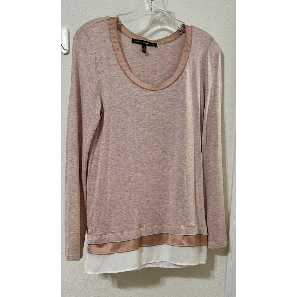 White House Black Market Layered Ball Chain Top Size Small